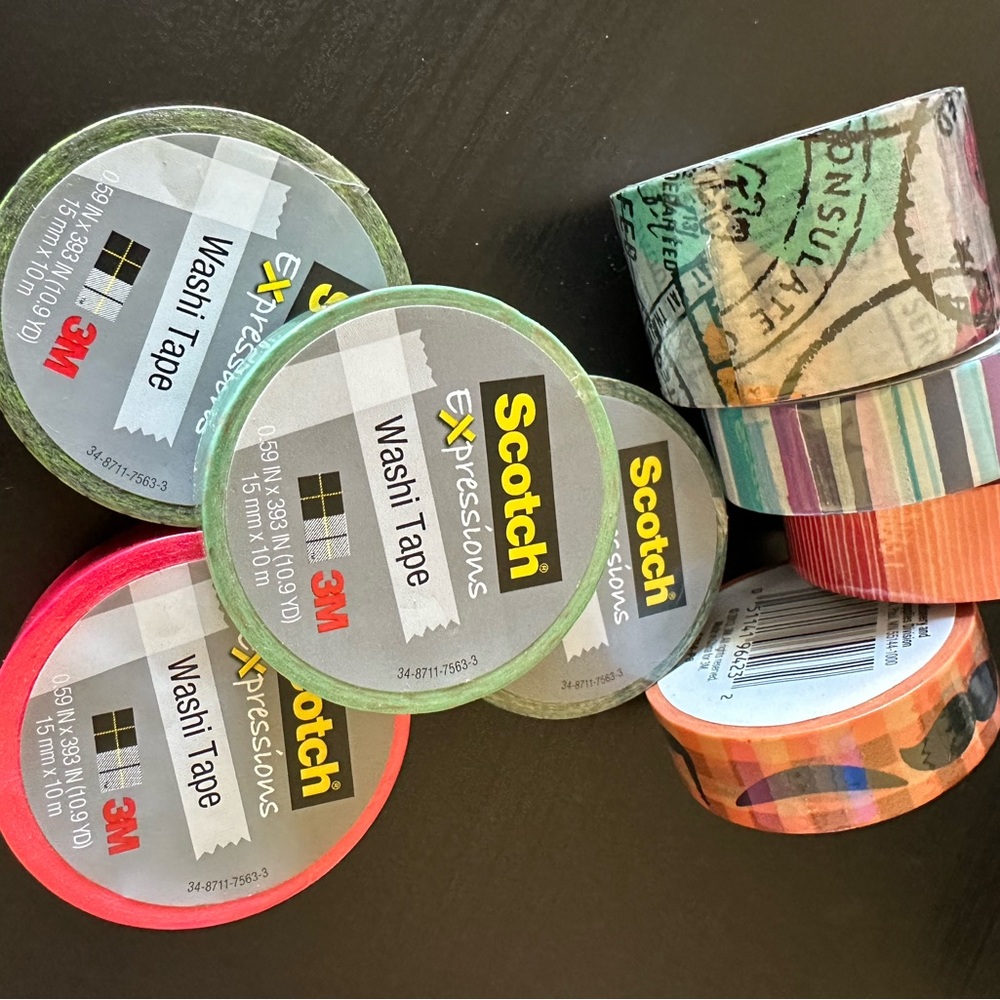 Washi Tape (8 Rolls in 1 Package!!!)